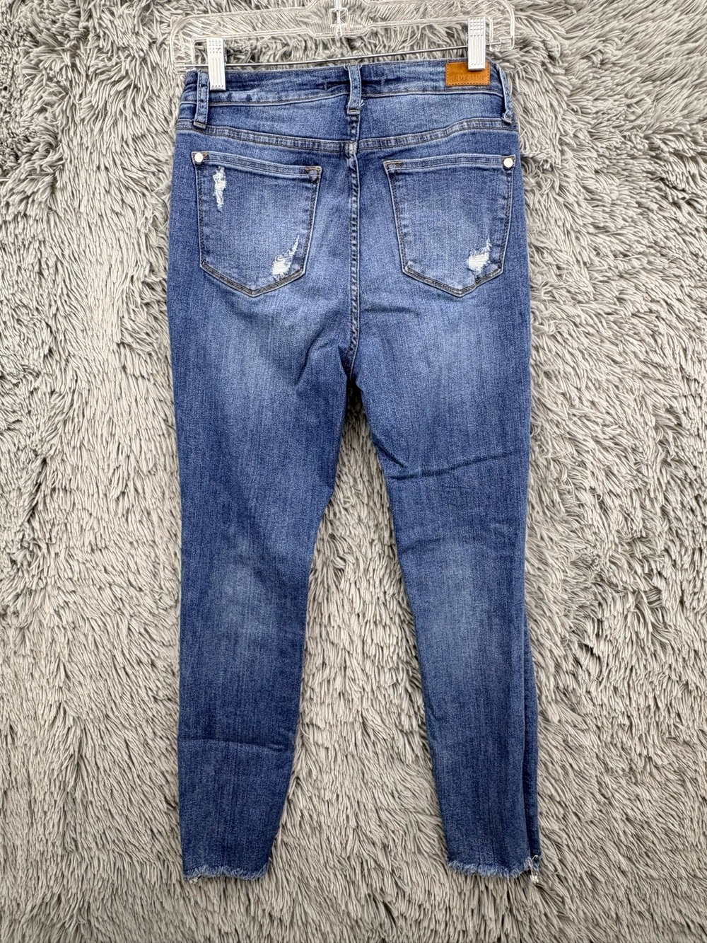 Judy Blue Jeans Womens 28 Distressed Skinny Fit JB8884 Medium Wash High Rise